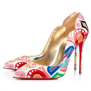 Christian Louboutin Hot Chick 100 Patent Pump sSize 39